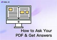 3 Ways | How to Ask Your PDF and Get Answers - Sider